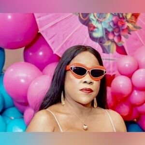 Red Cat eye Fashion sunglasses